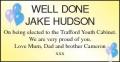 WELL DONE JAKE HUDSON