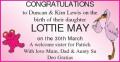 CONGRATULATIONS LOTTIE MAY